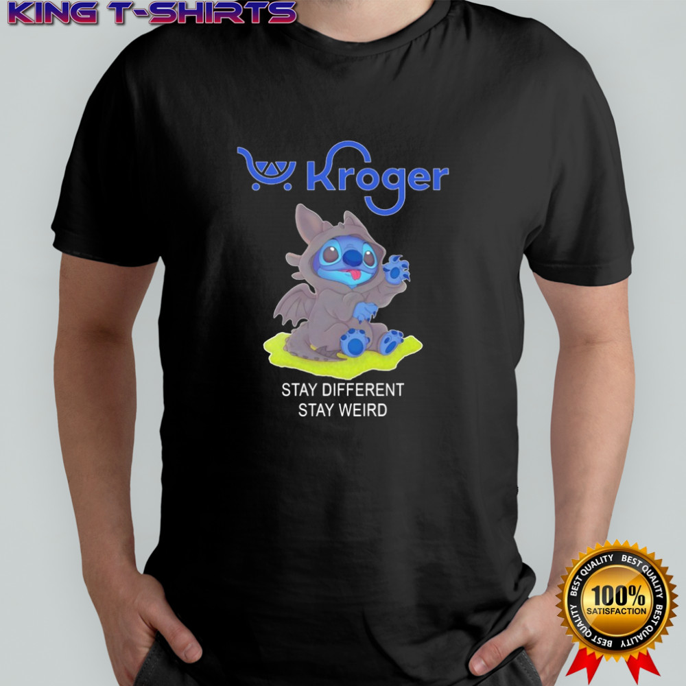 Kroger Pharmacy x Toothless Stitch stay different stay weird shirt
