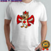 Maple-Mad Wolfbird Quirky Canadian Creature shirt