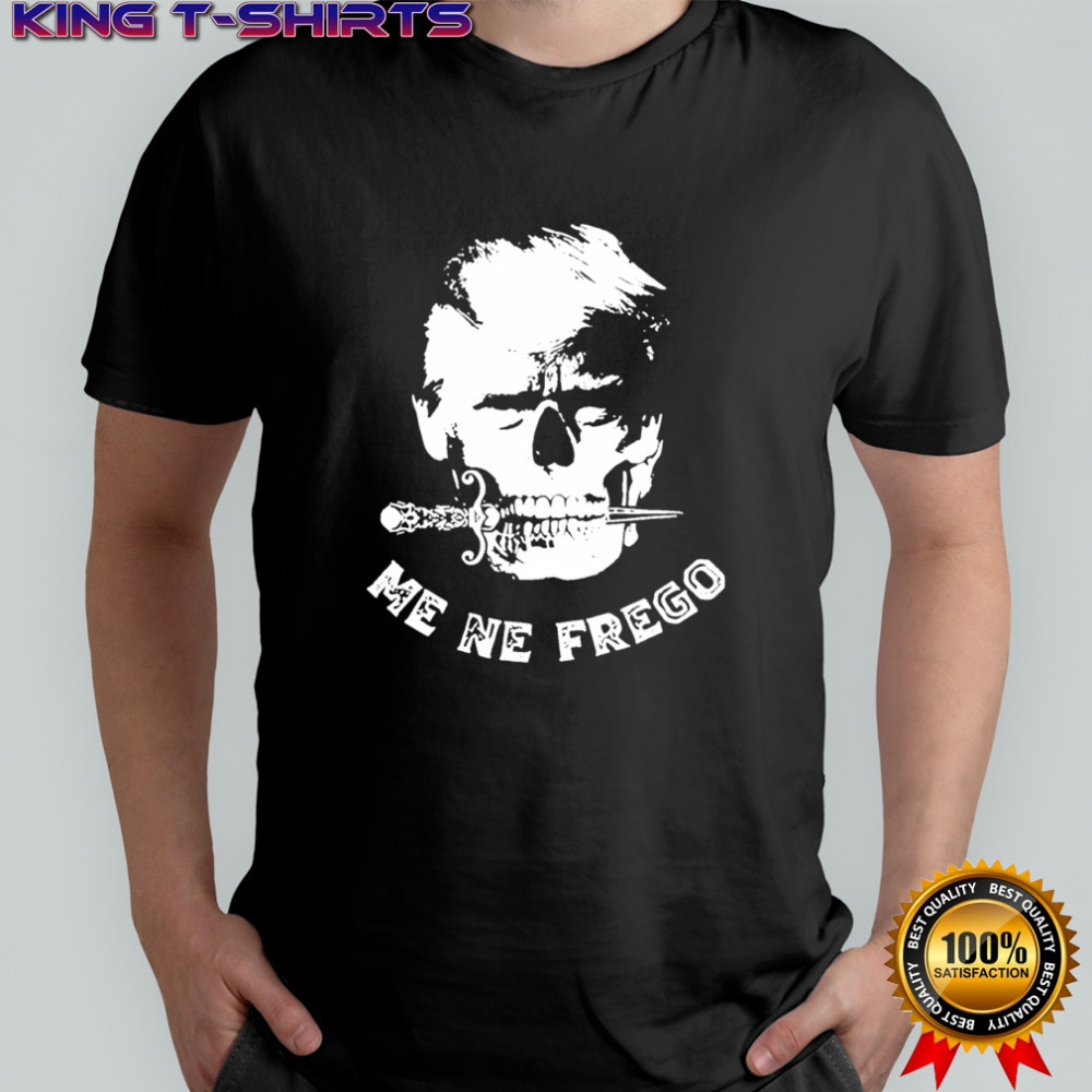 Me Ne Frego skull graphic shirt