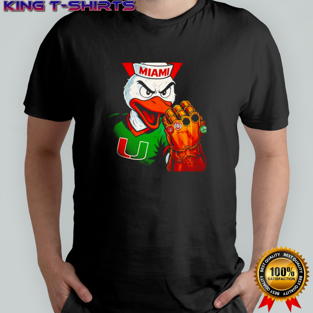 Miami Hurricanes beat Texas A&M Aggies Ohio State Buckeyes and Notre Dame Fighting Irish shirt