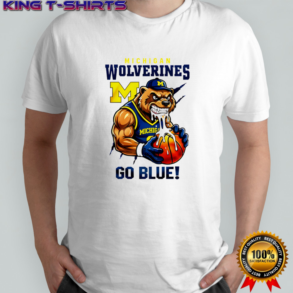 Michigan Wolverines Basketball Mascot Go Blue Shirt
