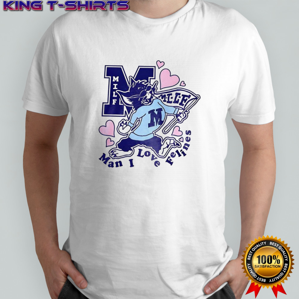 MILF Man I love Fettuccine wildcat mascot shirt