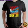 Miller Racing High Life Ford Mustang car graphic shirt
