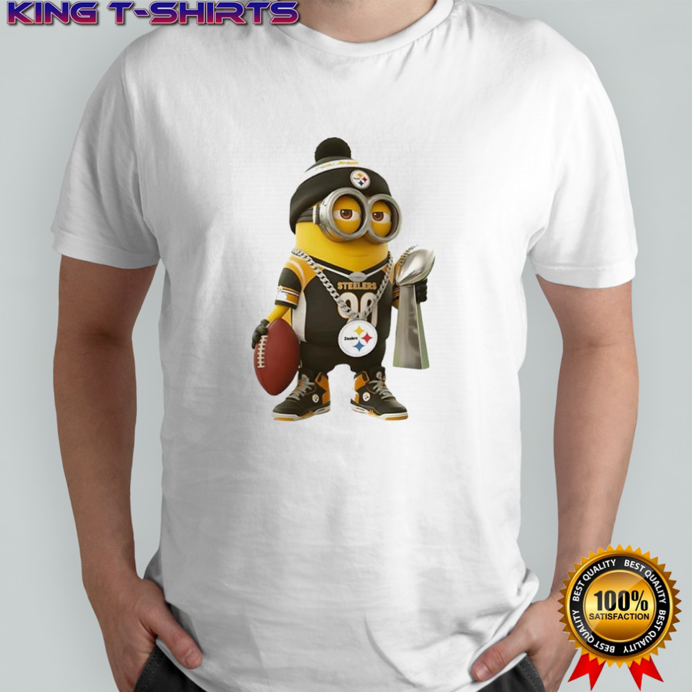 Minion in Pittsburgh Steelers team Vince Lombardi Trophy Super Bowl shirt