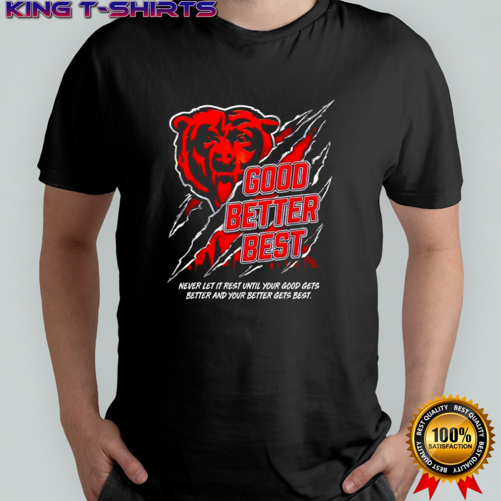 Never Let It Rest Motivation Chicago Bear shirt