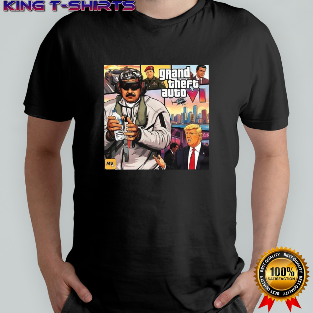 Nicolás Maduro and Trump Grand Theft Auto VI shirt