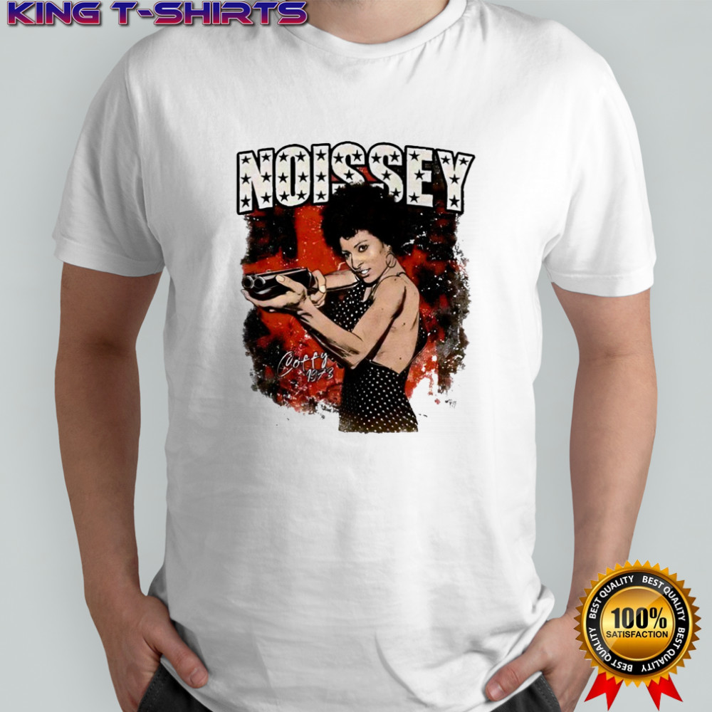 Noissey coffy retro movie character print shirt