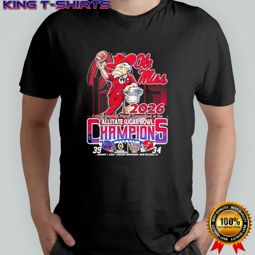 Ole Miss Rebells College Football Playoff Quarterfinal at the Allstate Sugar Bowl 2026 shirt