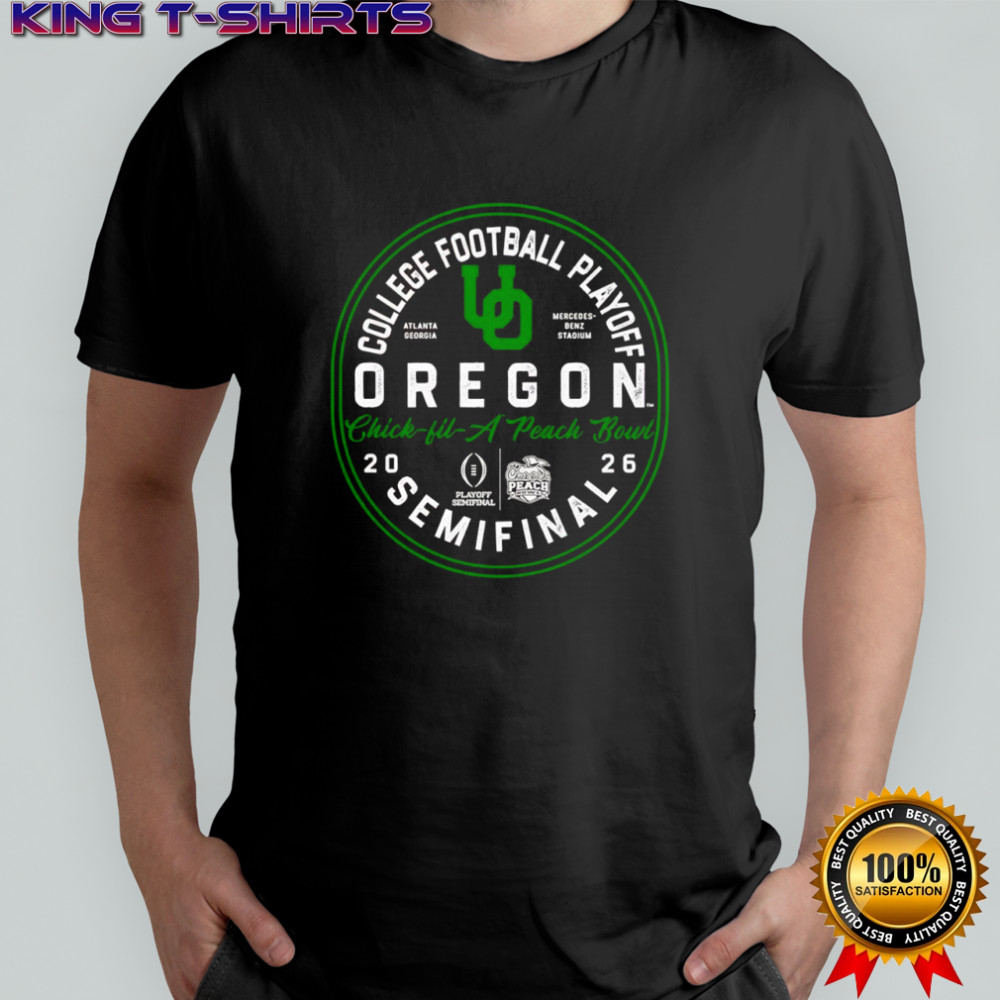 Oregon Ducks College Football Playoff Peach Bowl 2026 Shirt