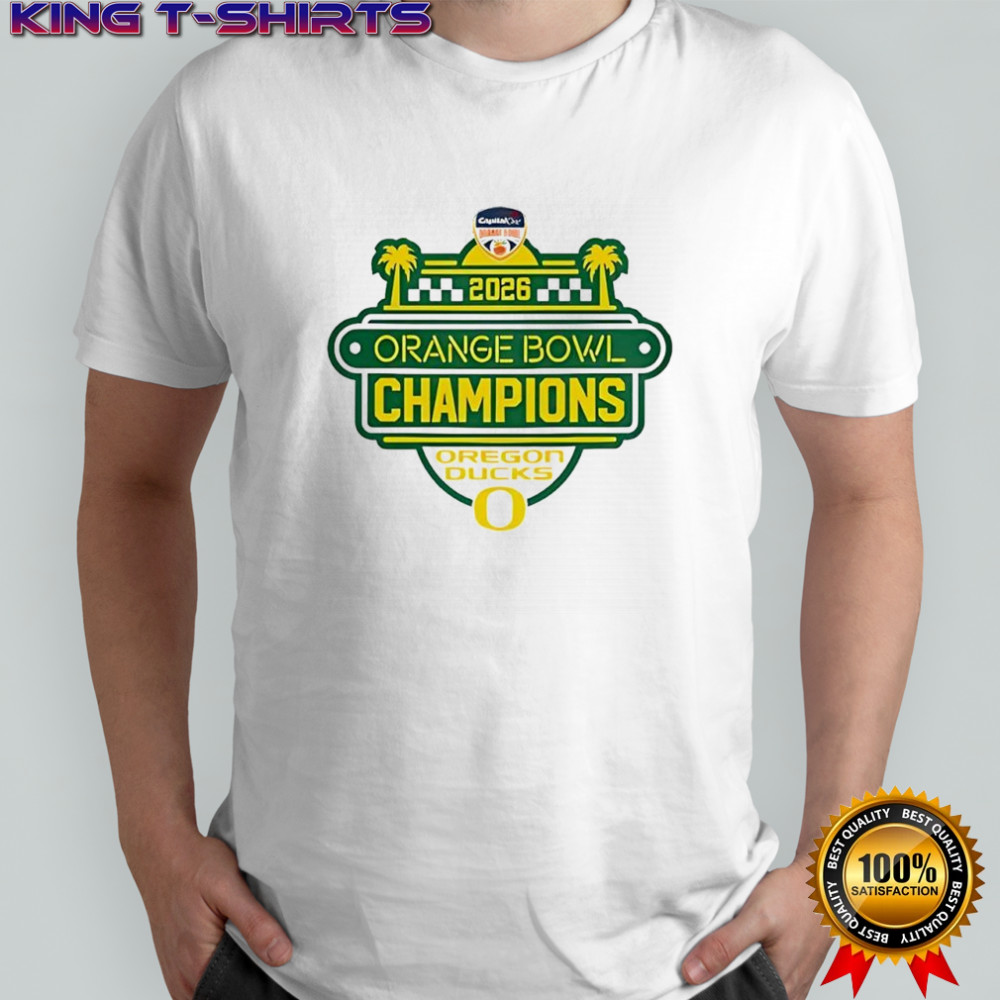 Oregon Ducks Football 2026 Orange Bowl Champions Logo shirt
