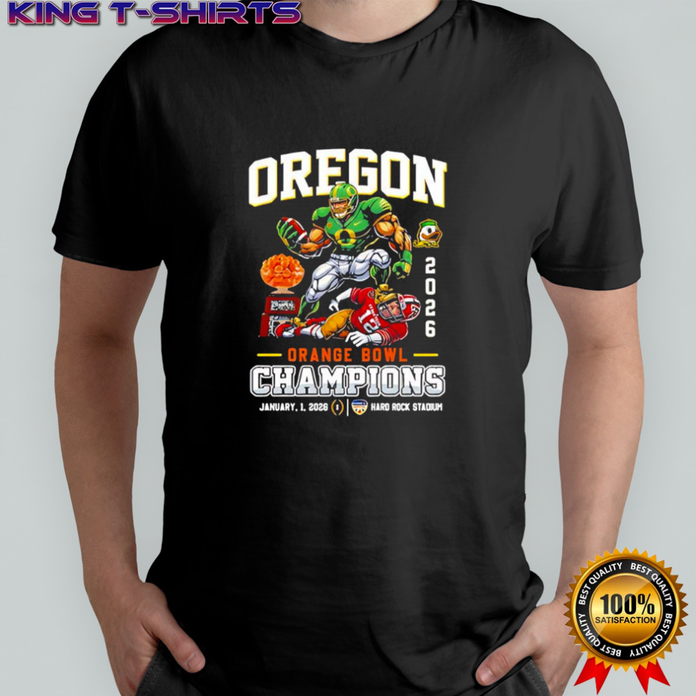 Oregon Ducks Orange Bowl Champions January 1st 2026 Hard Rock Stadium shirt