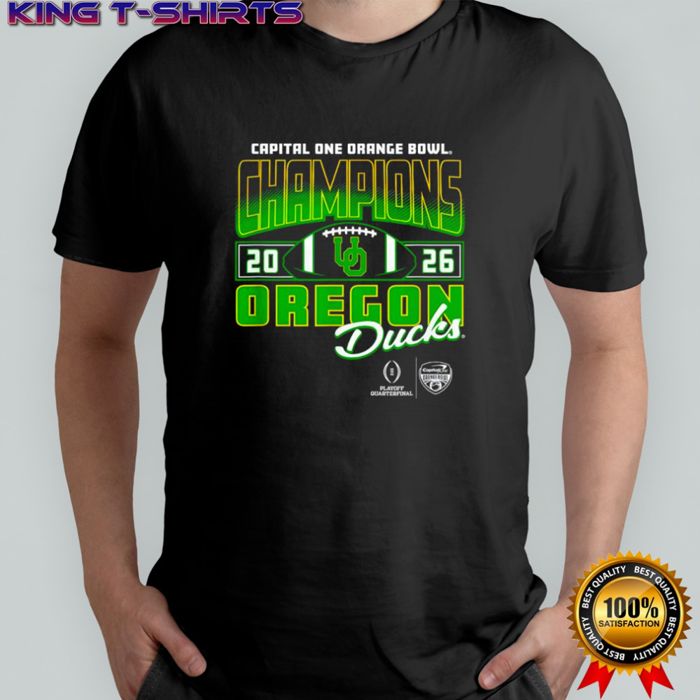 Oregon Ducks Orange Bowl Champs 2026 CFP retro shirt