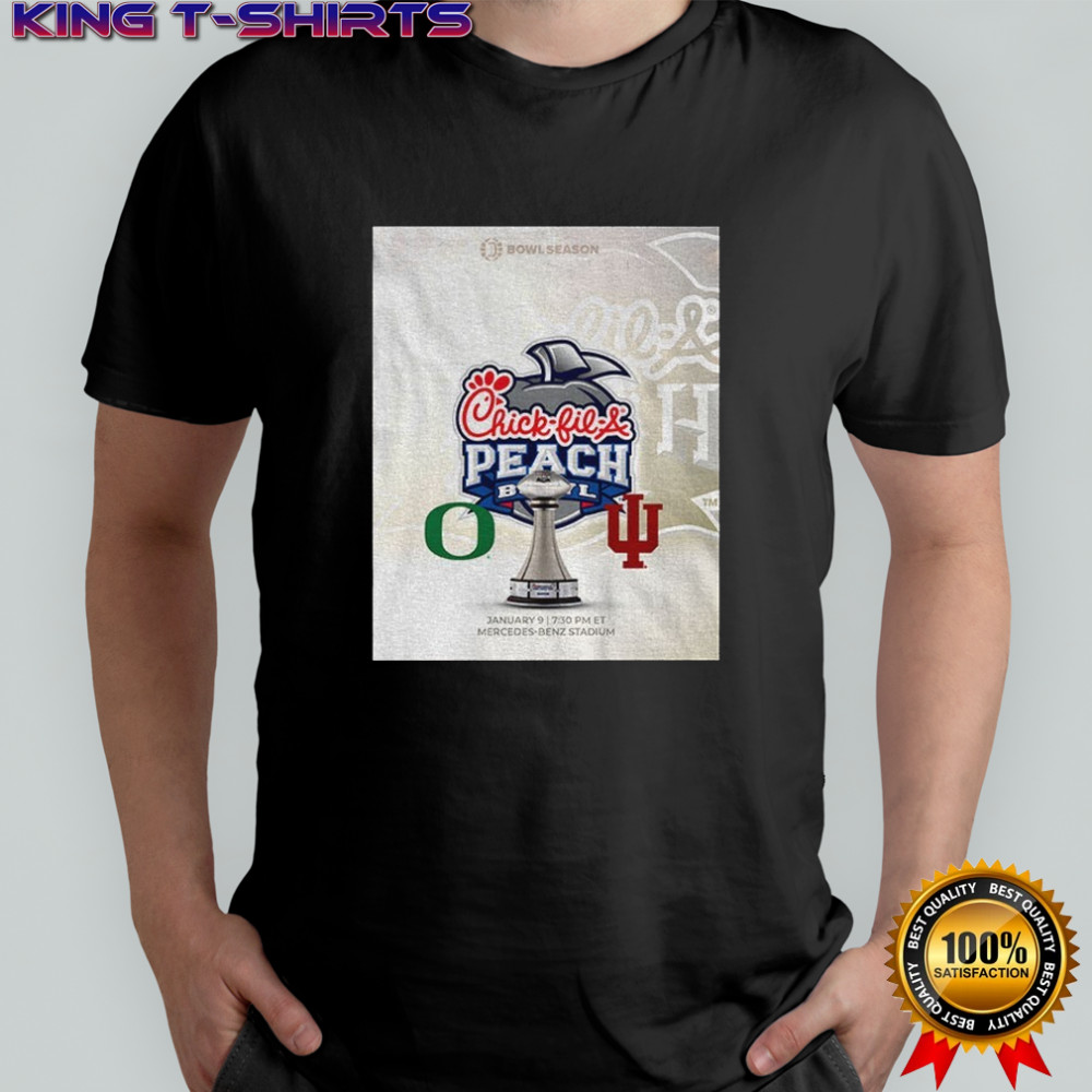 Oregon Ducks vs Indiana Hoosiers Chick-fil-A Peach Bowl College Football Playoff shirt