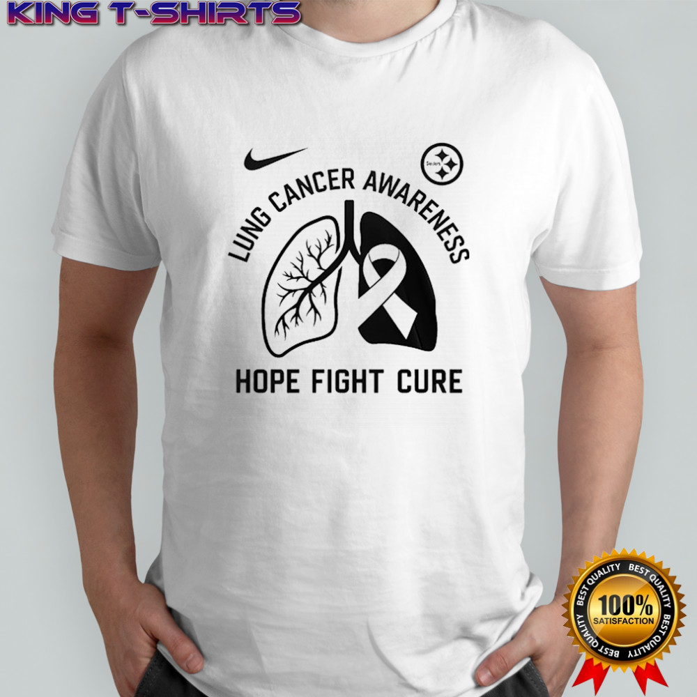 Pittsburgh Steelers Lung Cancer awareness hope fight cure my mom’s fight is my fight shirt
