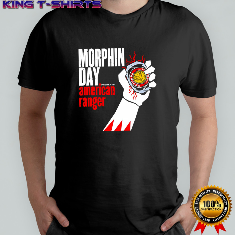 Power Rangers Morphin day presents American range shirt
