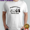 Raccoon opossum skunk black cat support local street cats shirt