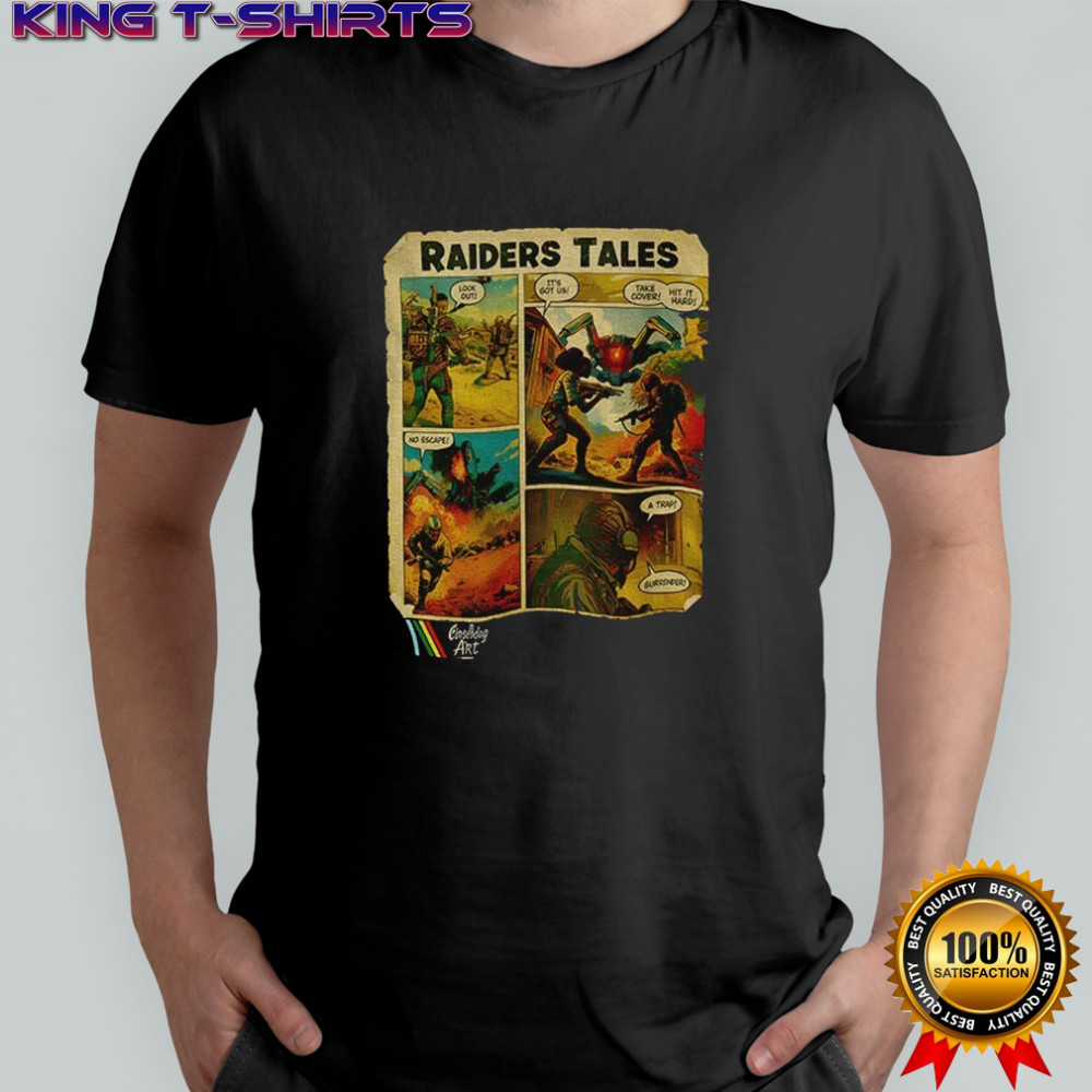 Raiders tales comic arc raiders inspired extraction looter scene shirt
