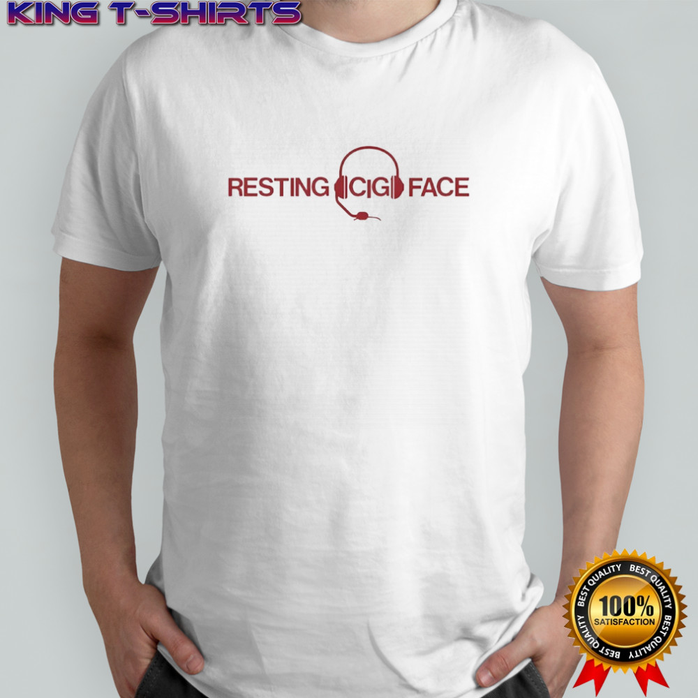 Resting cig face shirt