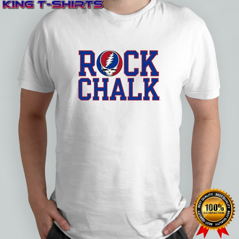 Rock Chalk University of Kansas and the Grateful Dead shirt