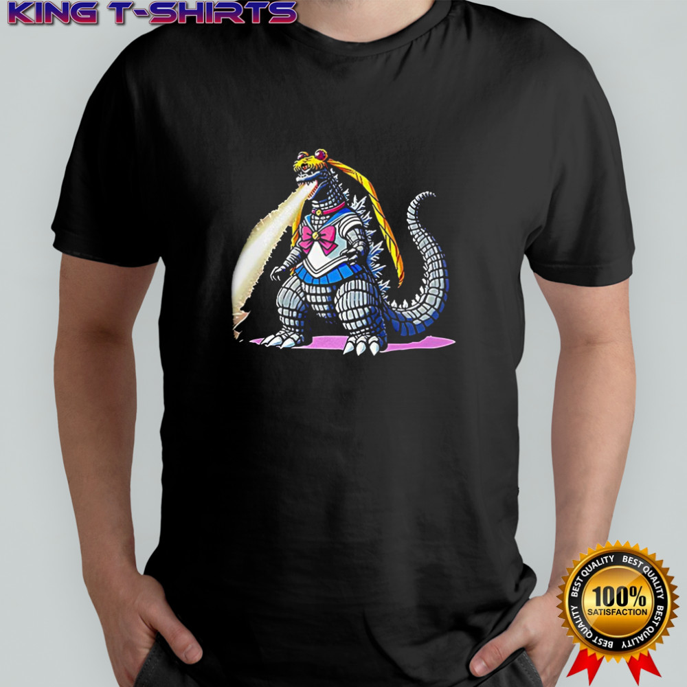 Sailor Godzilla Sailor Moon X Godzilla fan art meme shirt