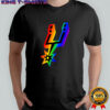 San Antonio Spurs with LGBT pride logo shirt