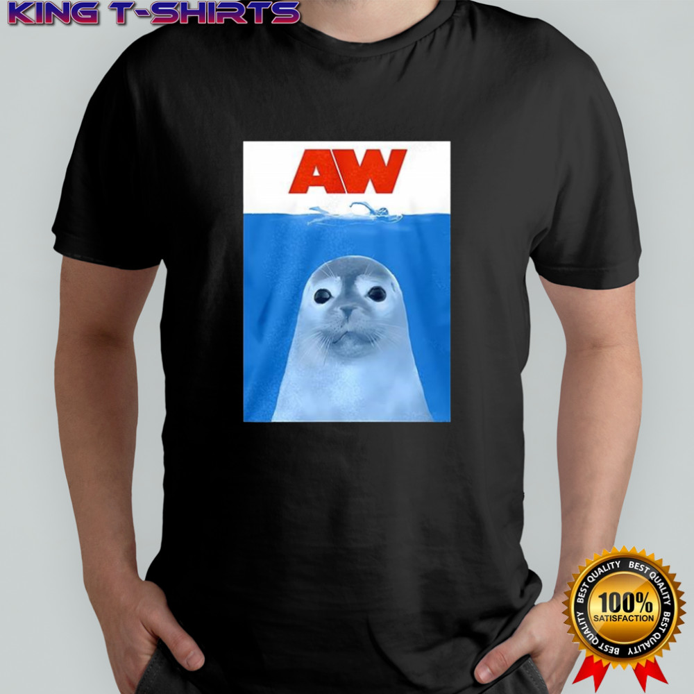 Seal aw style of Jaws shirt