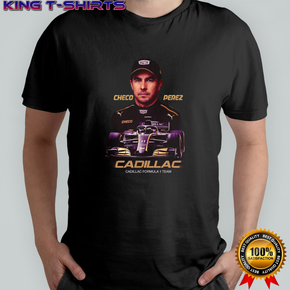 Sergio Checo Perez Cadillac F1 team portrait shirt