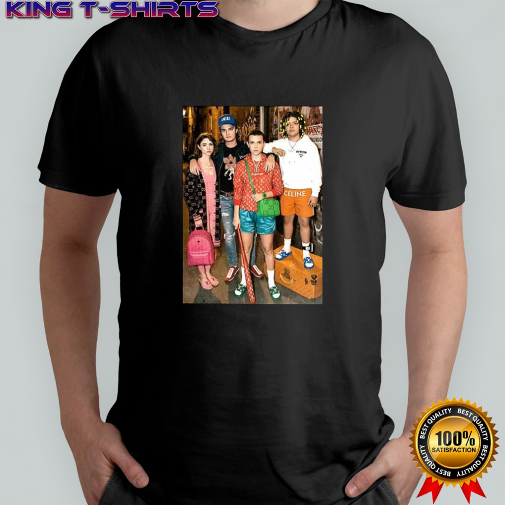 Stranger Things actors magazine cover retro shirt
