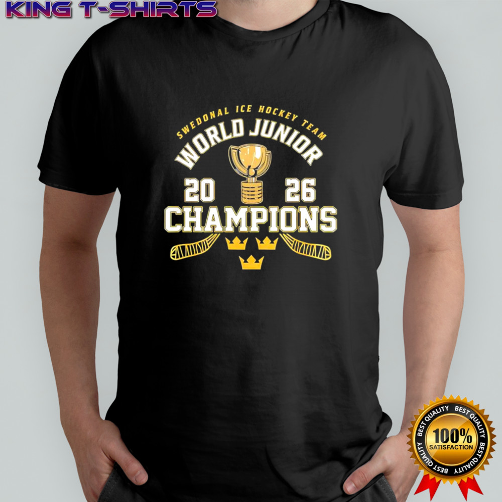 Swedonal Ice Hockey Team World Junior 2026 Champions shirt