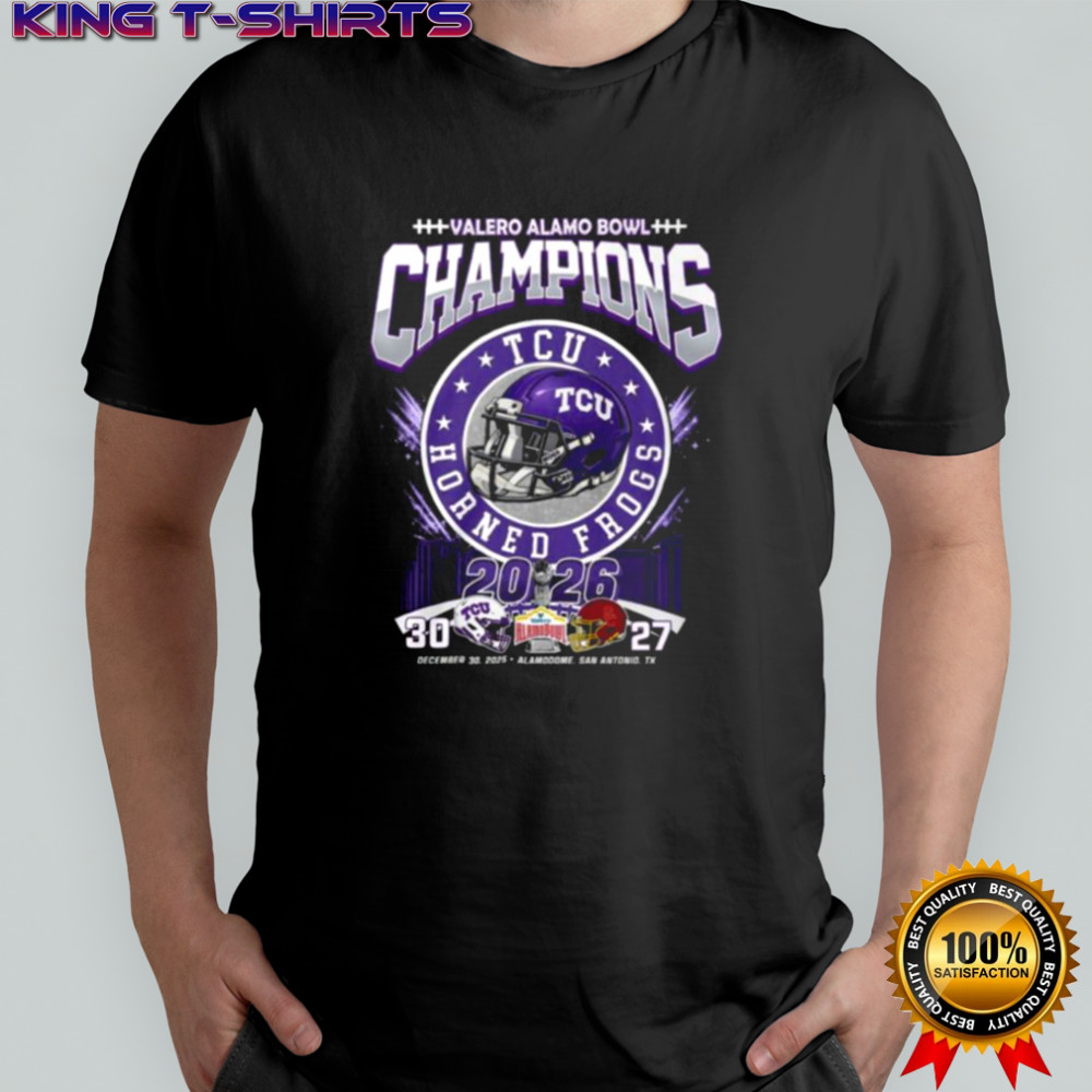 TCU Horned Frogs 2025 Valero Alamo Bowl Champions T Shirt