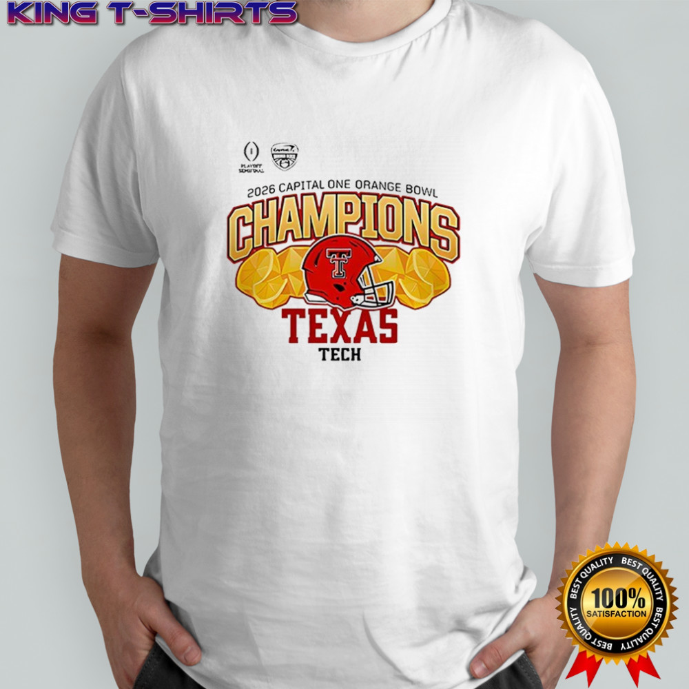 Texas Tech 2026 Orange Bowl Champions helmet shirt
