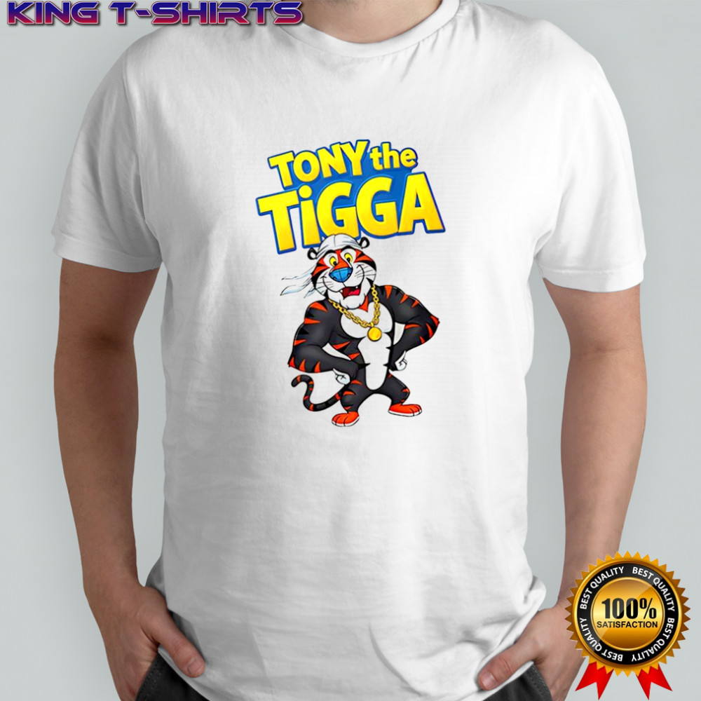 Tony The Tigga Kellogg’s Frosted Flakes cereal mascot meme shirt