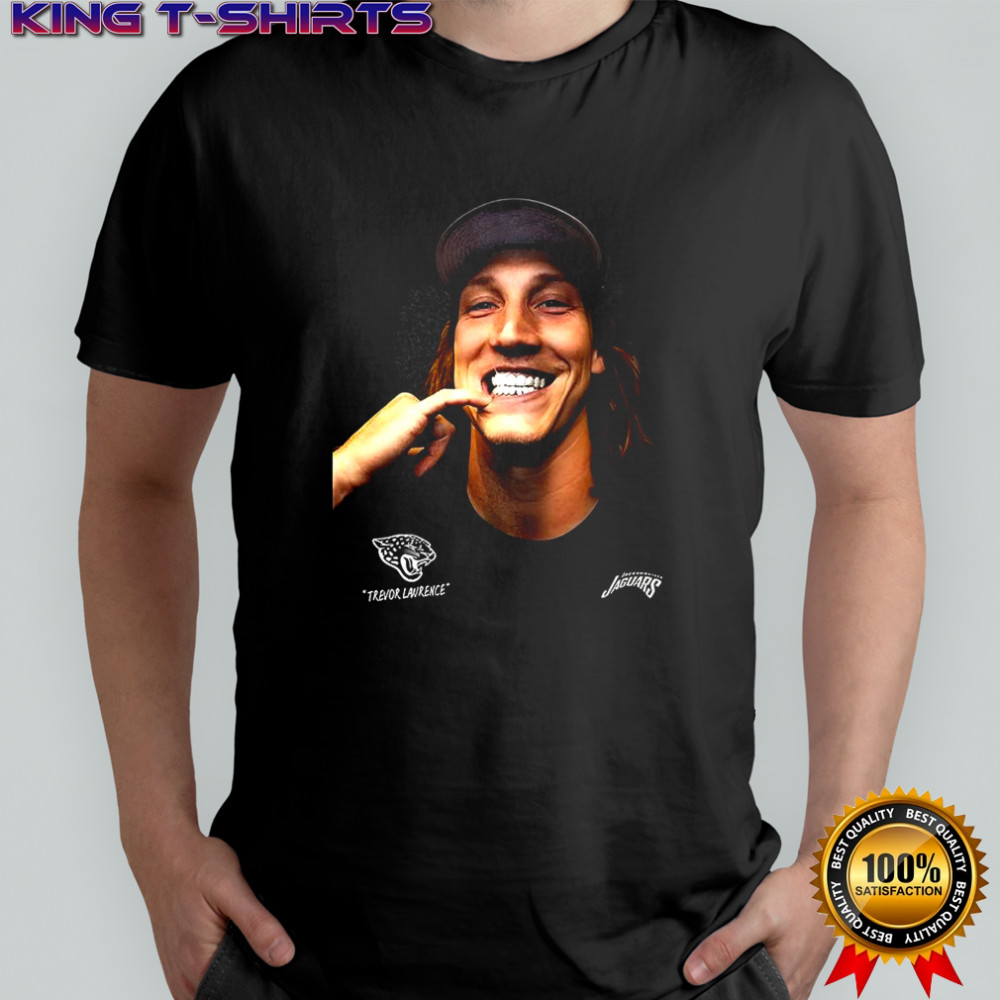 Trevor Lawrence Jacksonville Jaguars NFL diamond grillz portrait shirt