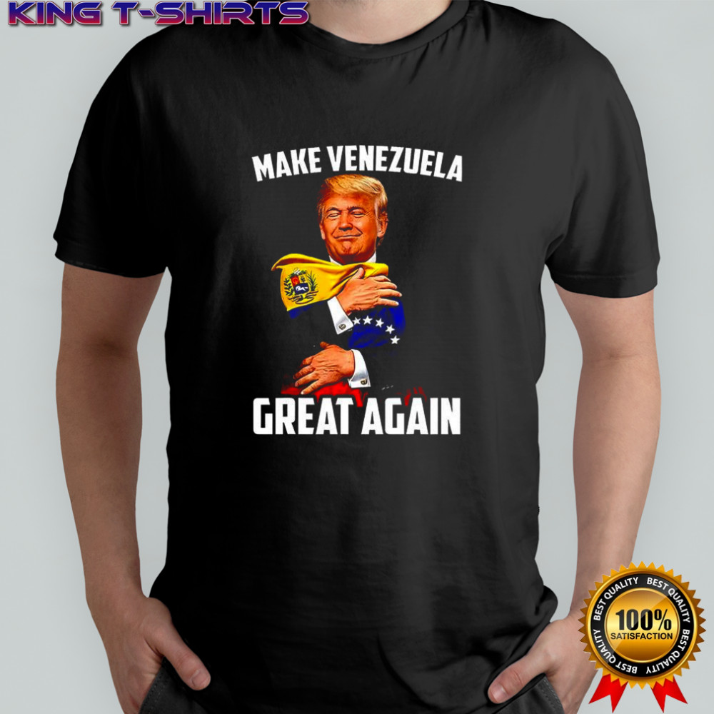 Trump Make Venezuela great again Venezuela flag caricature shirt