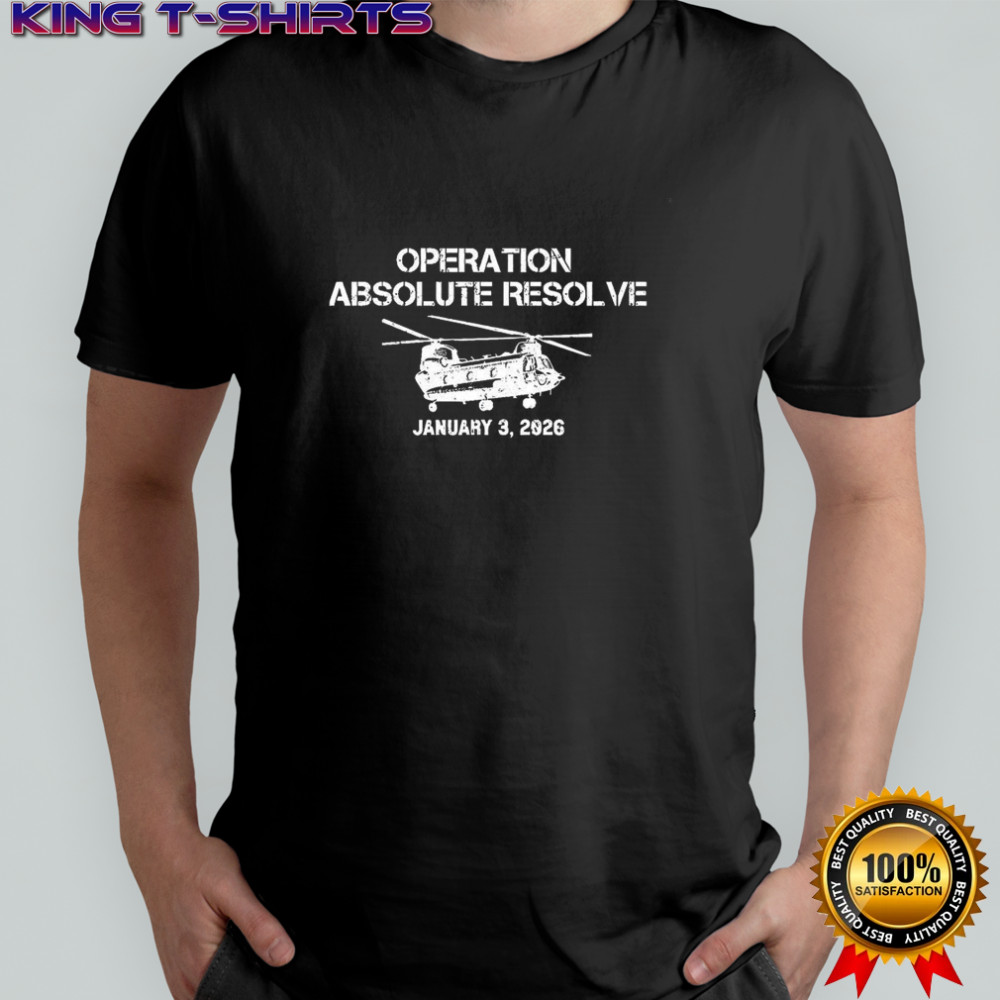 Venezuela 2026 operation absolute resolve Boeing CH-47 Chinook silhouette shirt