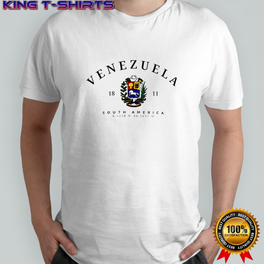 Venezuela south America 1811 logo coordinates shirt