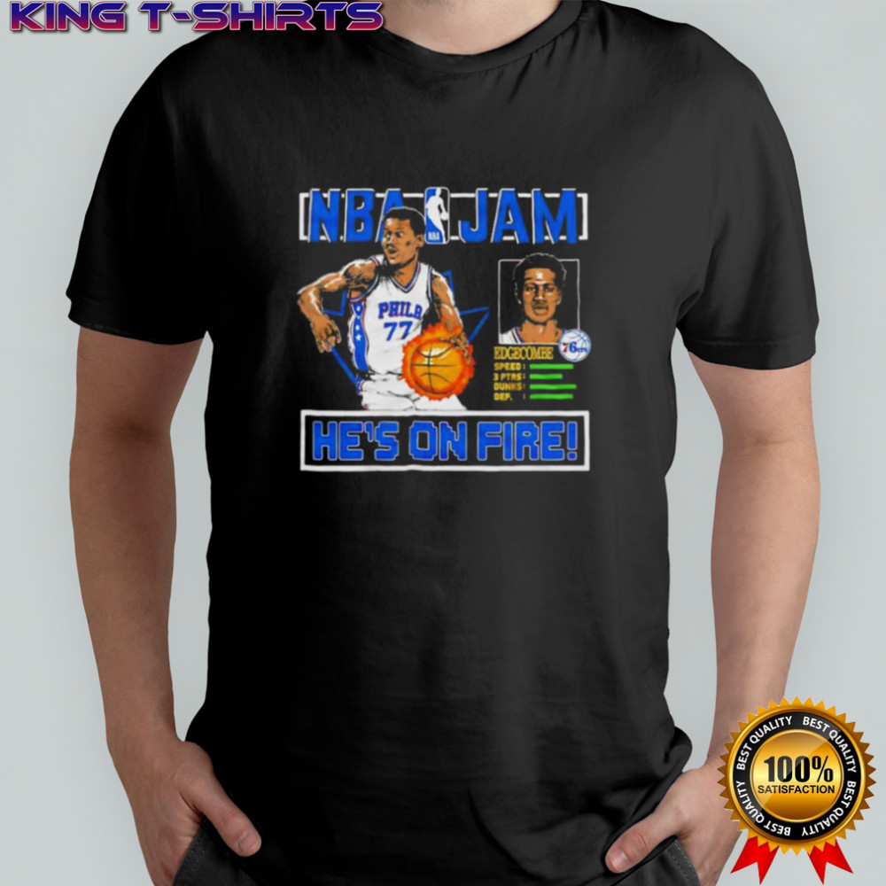 VJ Edgecombe Philadelphia 76ers NBA Jam Shirt