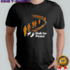 Walk for peace graphic of monks and dog shirt