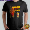 Walk for peace monks with Aloka dog pilgrimage shirt