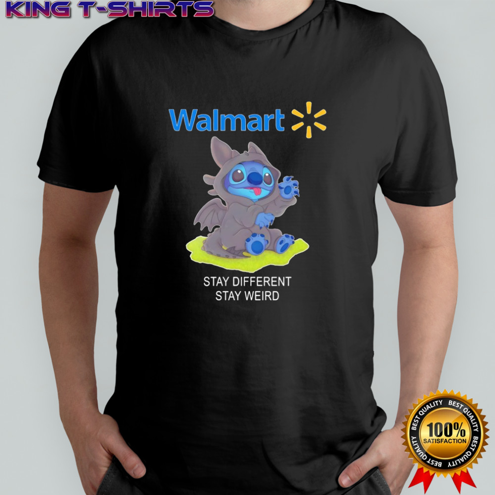 Walmart Canada x Toothless Stitch stay different stay weird shirt