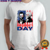 Washington and Lincoln USA flag president’s day retro tribute shirt