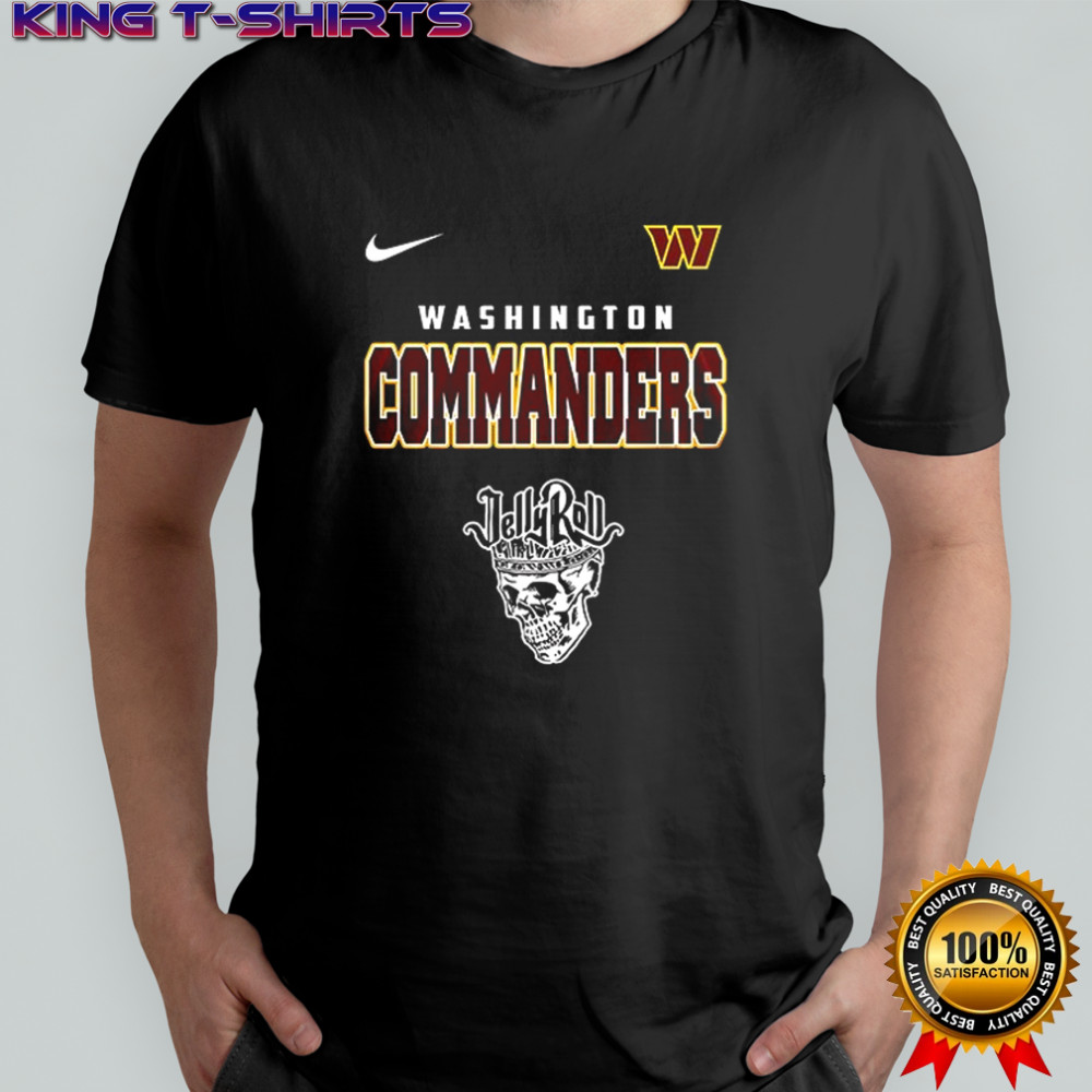 Washington Commanders x Jelly Roll meets football logo shirt