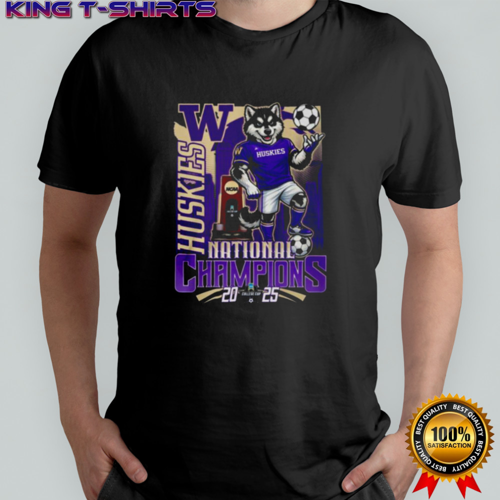 Washington Huskies 2025 NCAA Men’s Soccer National Champions Locker Room T Shirt